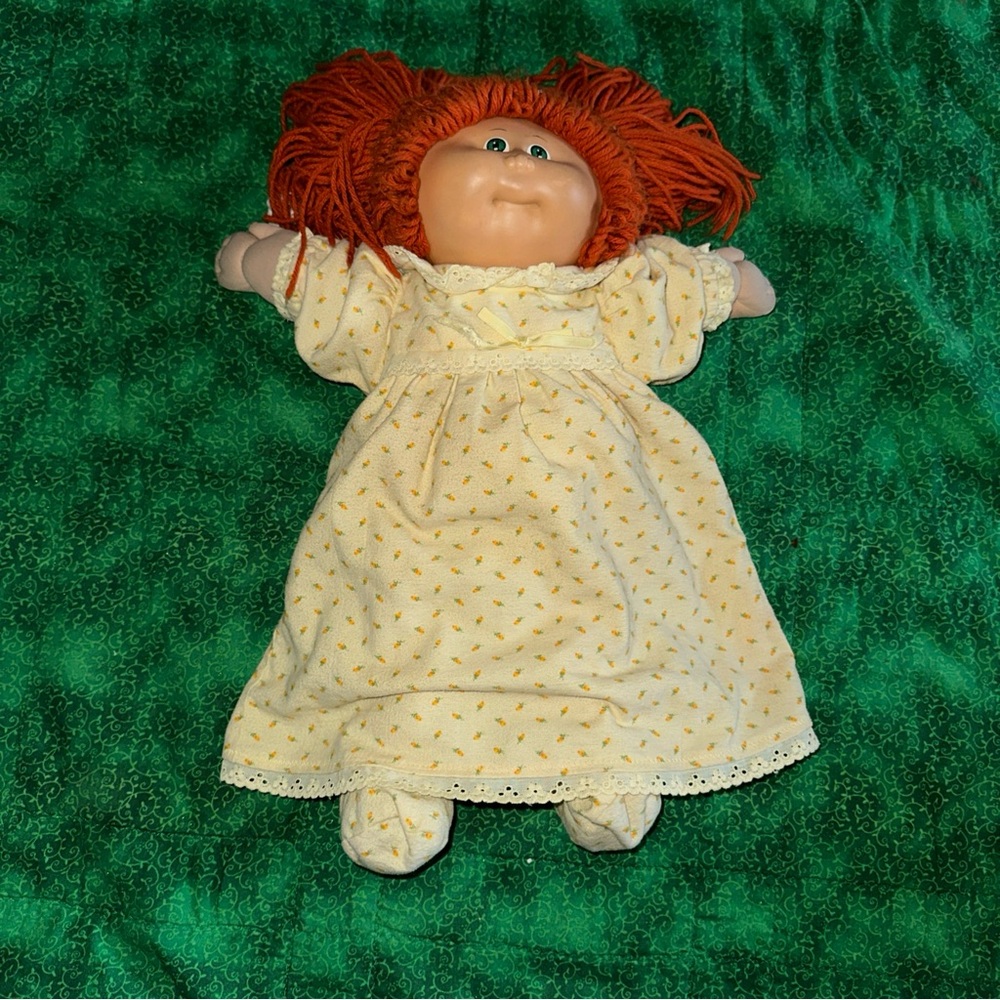 RARE Cabbage Patch DOLL Redhead  Pigtails Green Eye Appalachian Art Works Coleco